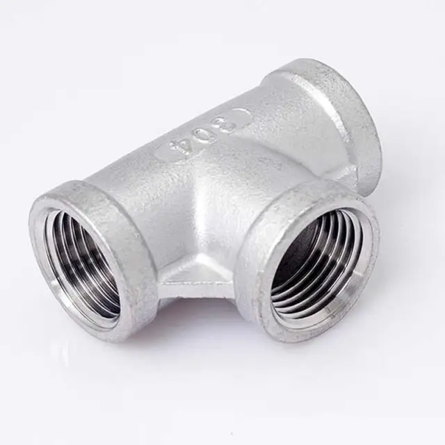 Single/Double Ferrule Tube Straight Tee Union