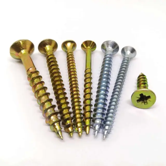 Zinc Countersunk MDF Chipboard Screw (DIN7505)